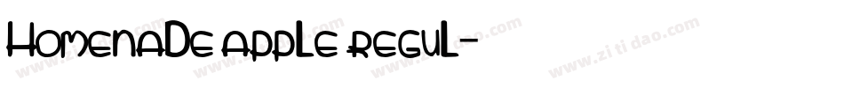homenade apple regul字体转换